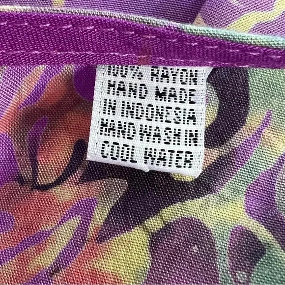 Hand Made Corful Paisley Geometric Print Fringed Poncho‎ Kimono Cover Up OS - Picture 7 of 7